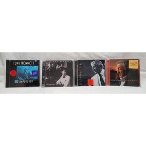 Lot of 4 Vintage Tony Bennett CD Collection MTV Unplugged Perfectly and more